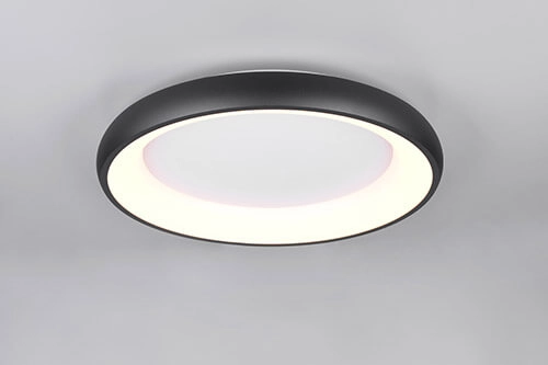 Led ceiling light Cardona black - Ø 60cm