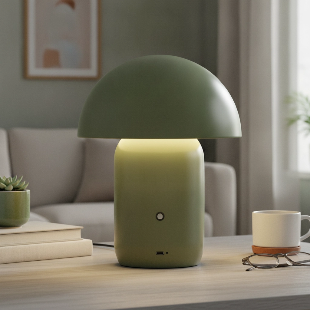 Design table lamp Pois rechargeable green