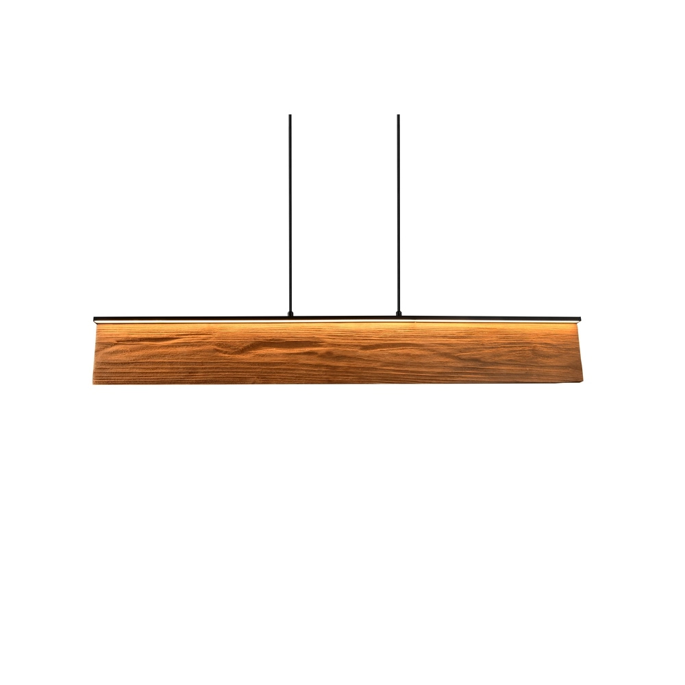 Design pendant lamp Kalea black with wood Trio 4017807661422