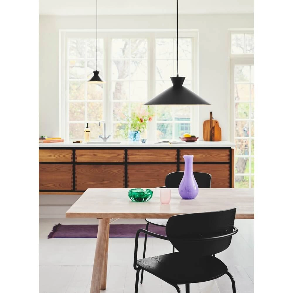 Sleek pendant lamp Dial black Ø 45cm Nordlux 5704924013737