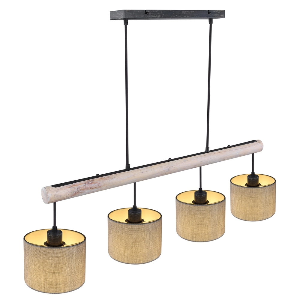 Country Pendant Lamp Roger 4-light Globo 9007371409358