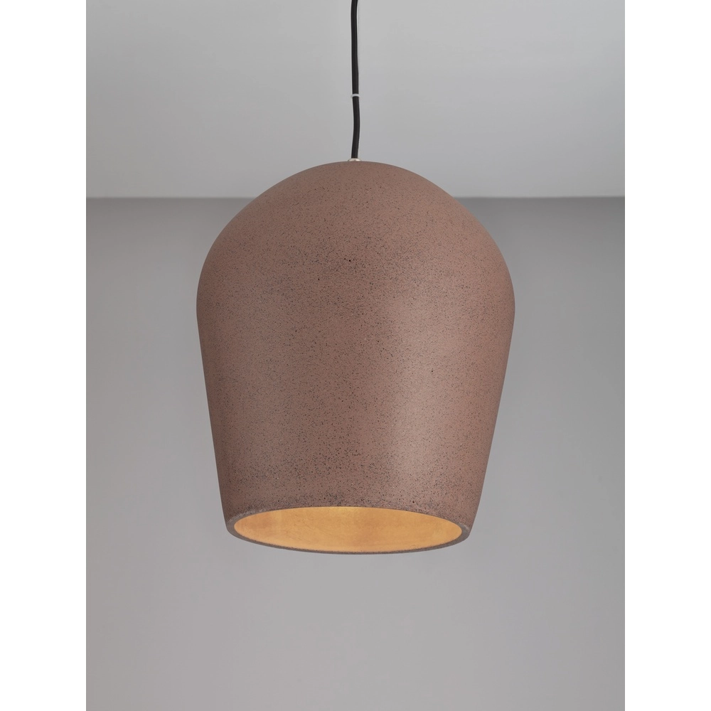 Pendant lamp Omio Ø 29cm earth brown