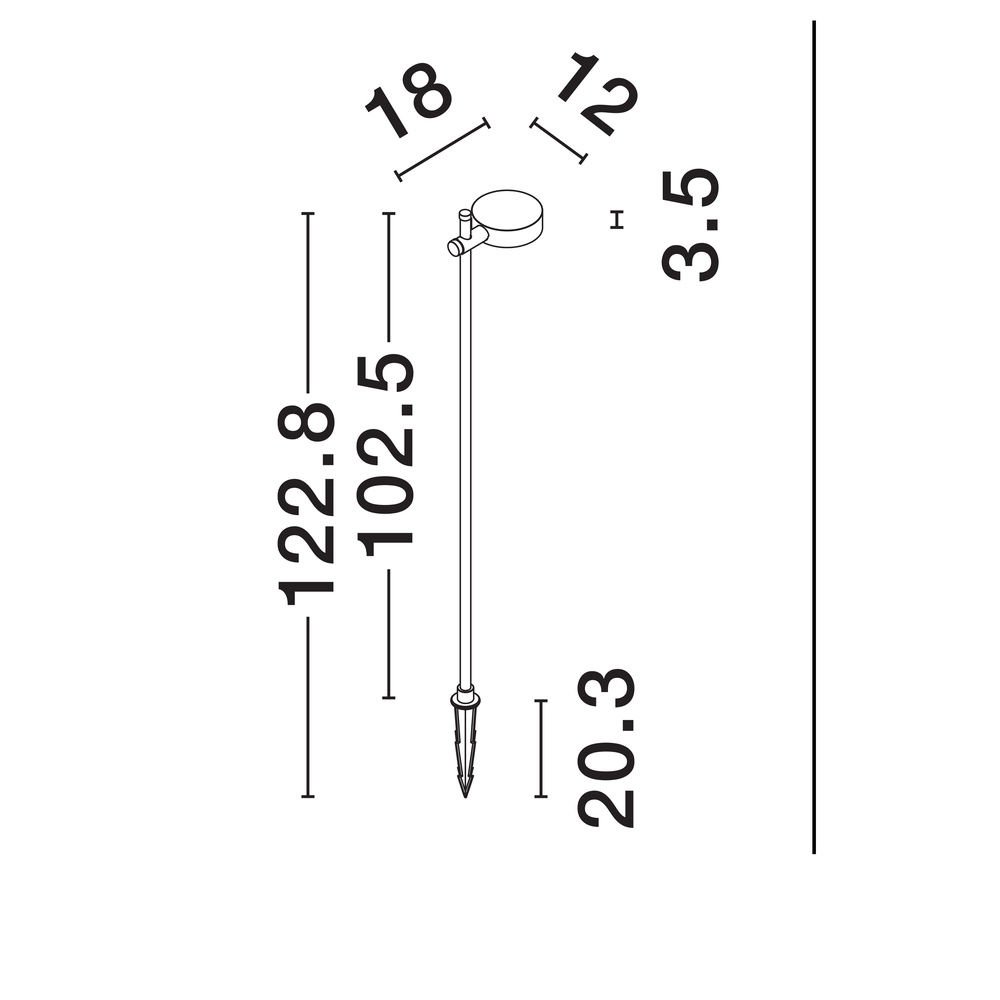 Design path lighting Dyol 102cm black Lyora 5212017447203