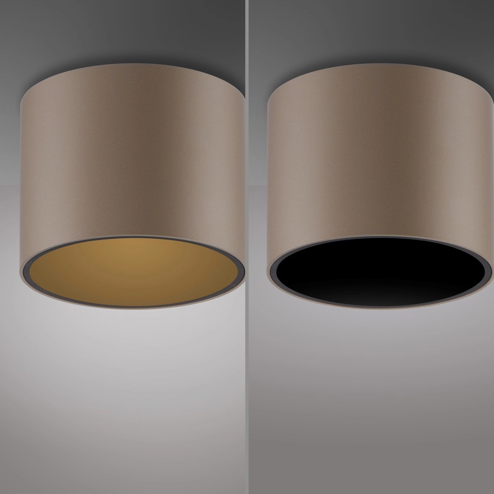 Ceiling surface-mounted spot Pure Point Ø 11cm - bronce Paul Neuhaus 4012248395653