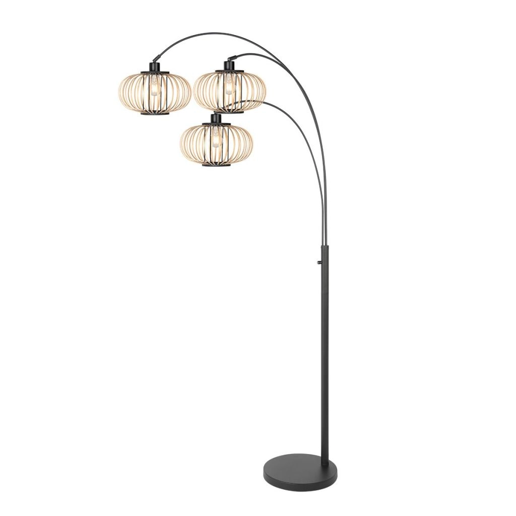 Floor lamp Sparkled Light with bamboo caps Steinhauer 8712746182897