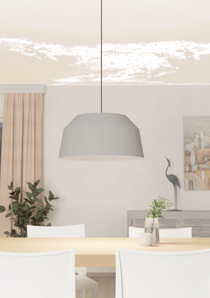 Gray hanging lamp Contrisa Ø 52cm Eglo 9008606243624
