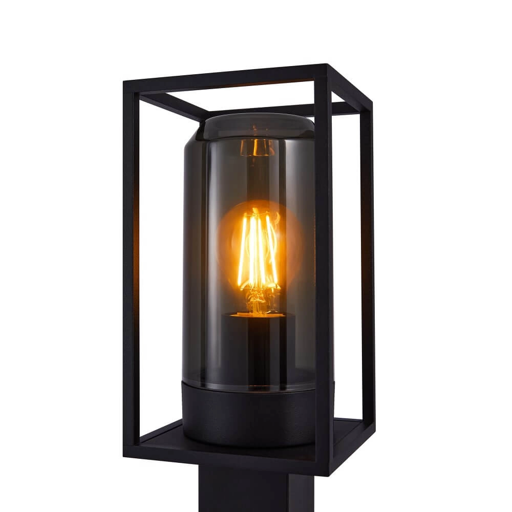 Black lantern Griffin with smoke window Nordlux 5704924010828