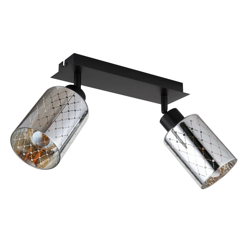 Design ceiling lamp Alonso 2-light black Globo 9007371566259
