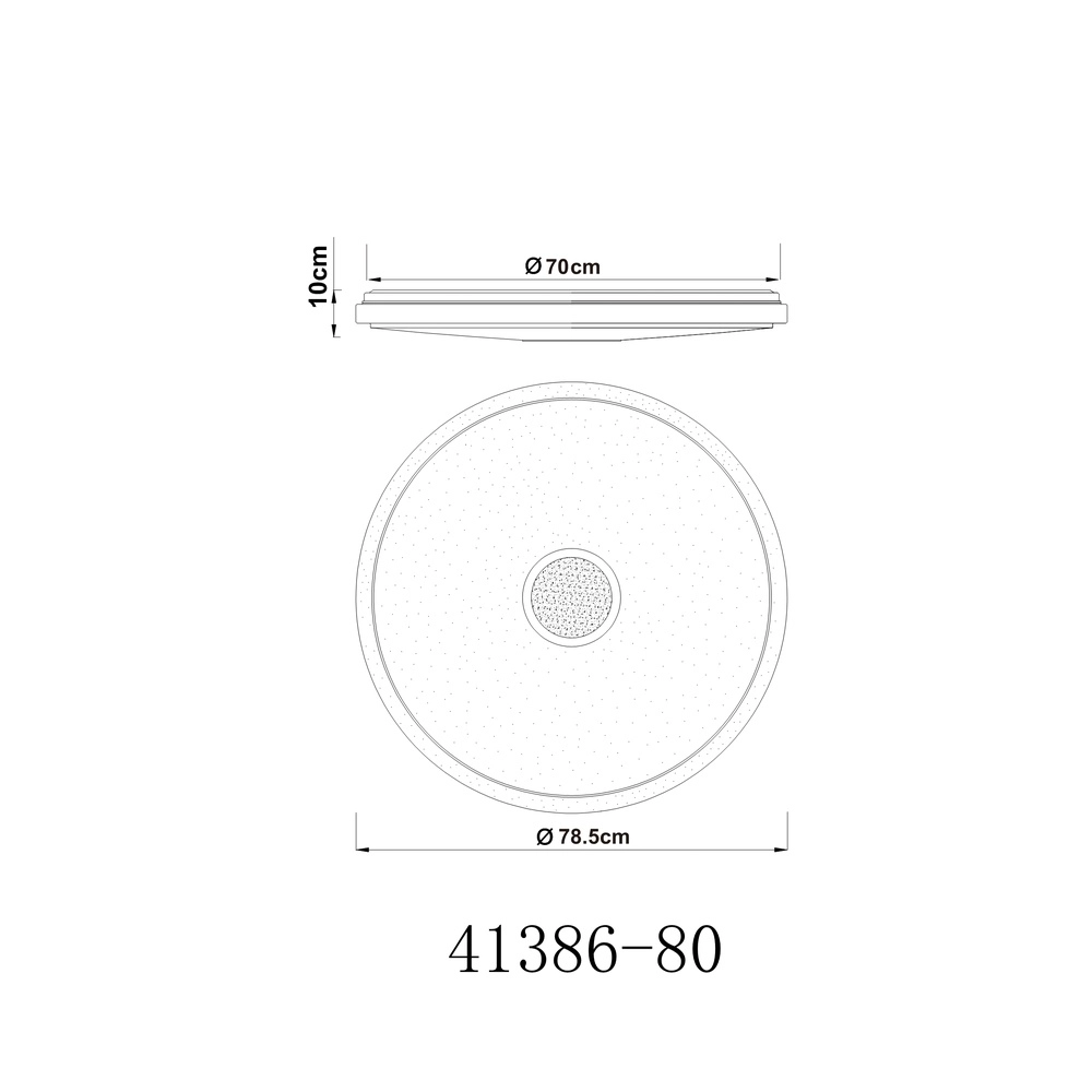 Plaffoniere Connor design white Ø 78,5cm Globo 9007371369324