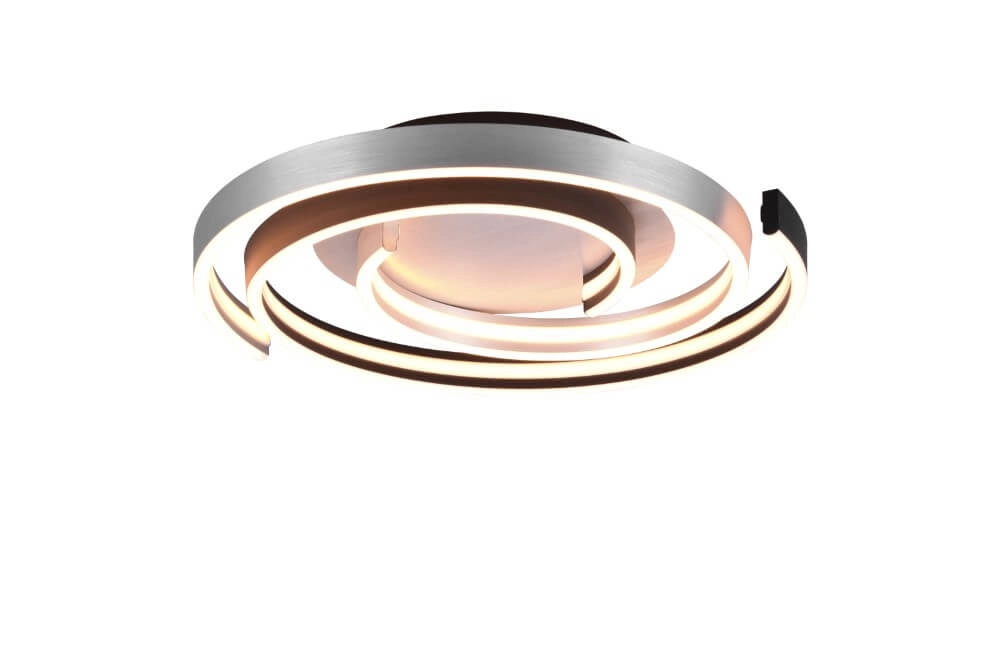 Dimmable ceiling lamp Caya metal with black