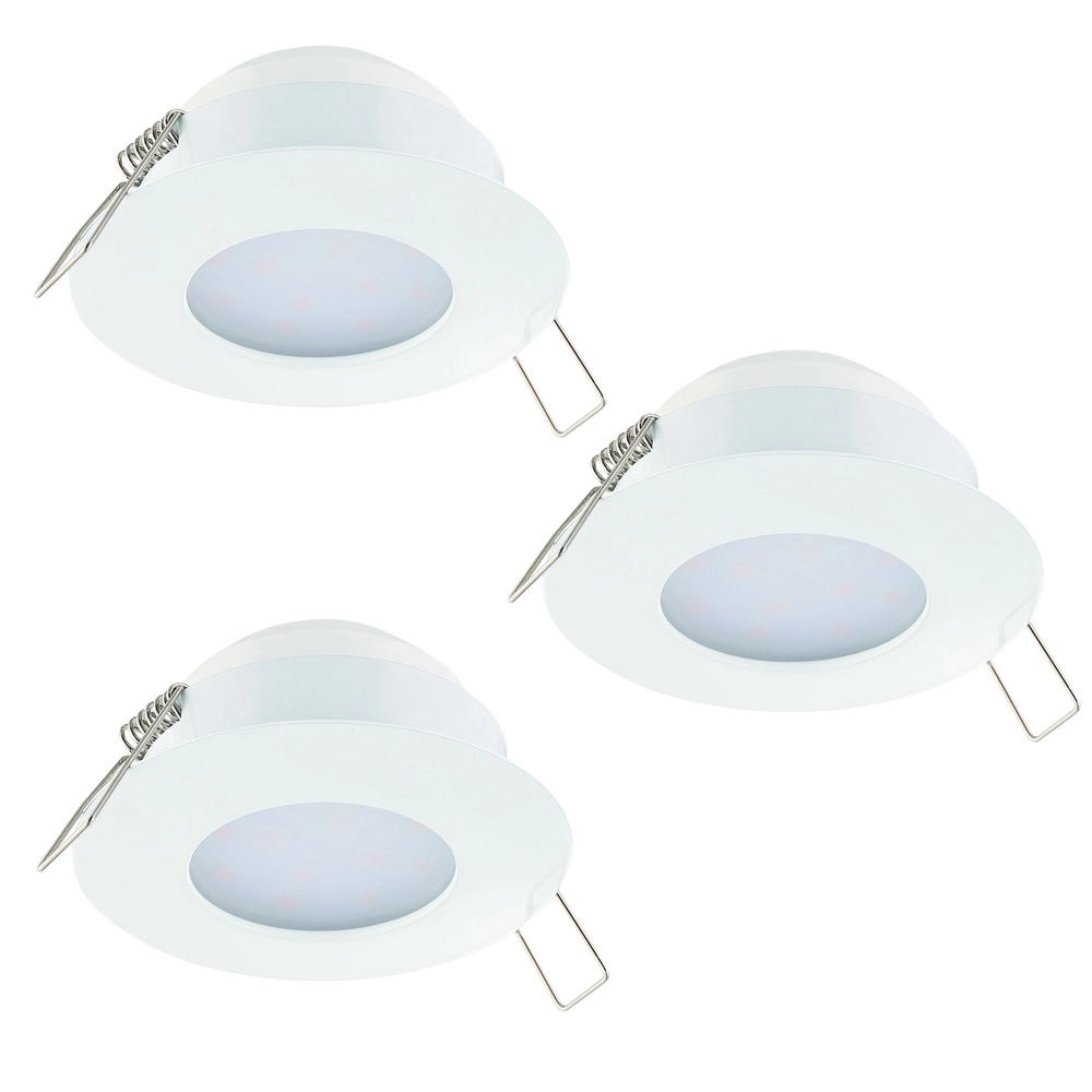 Set of 3 recessed spotlights Anna white
