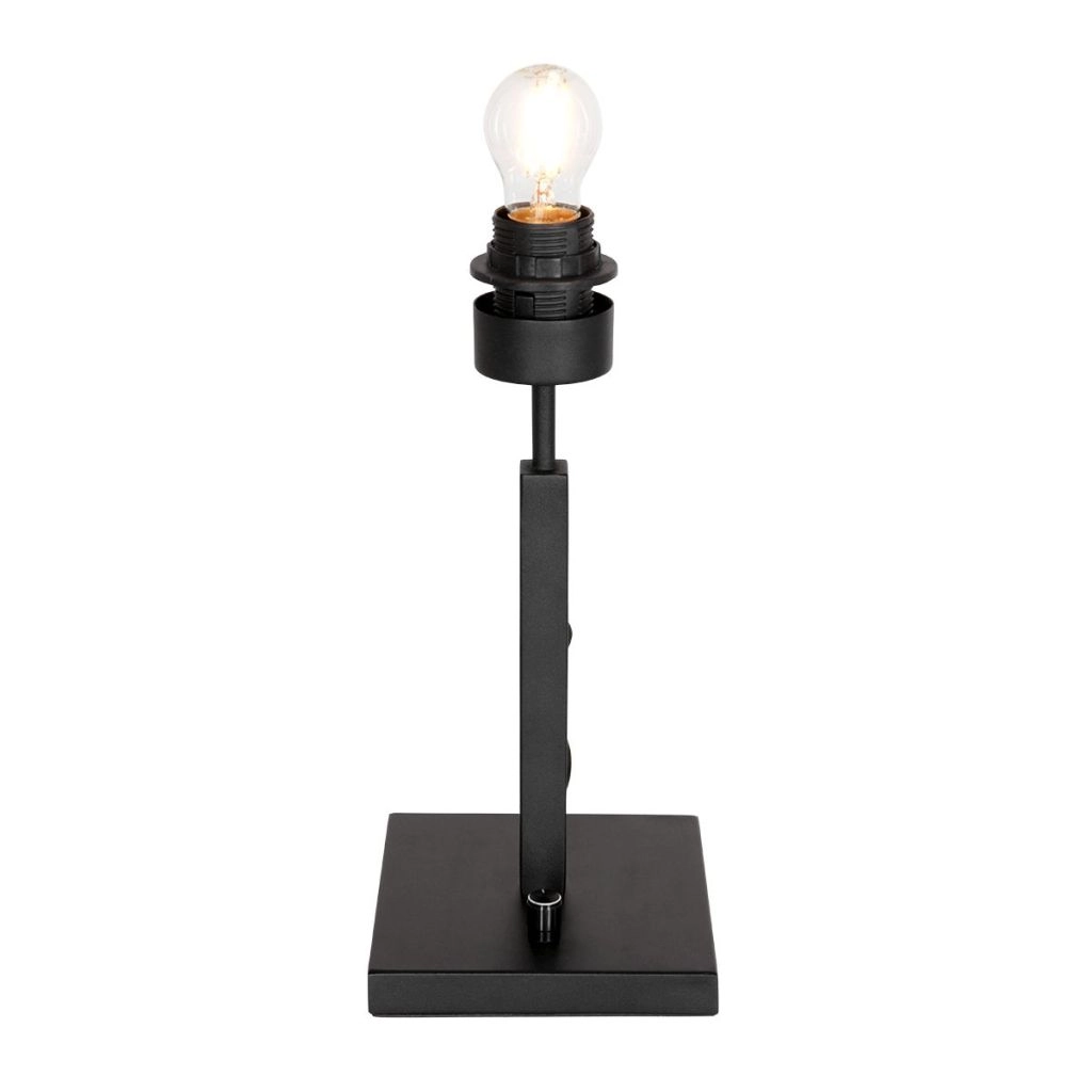 Black table lamp Stang with cork cap Ø20cm Steinhauer 8712746180541