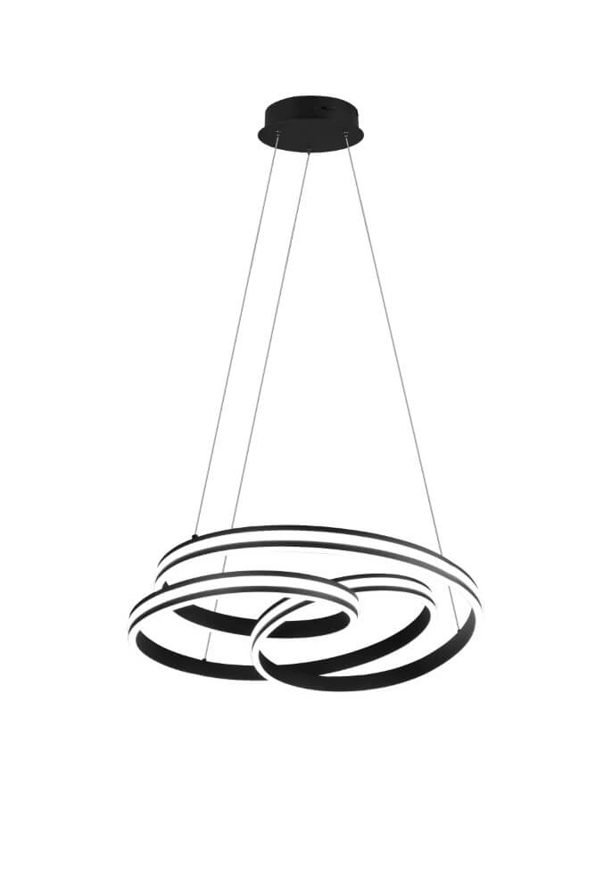 Hanging lamp Nuria 60cm black