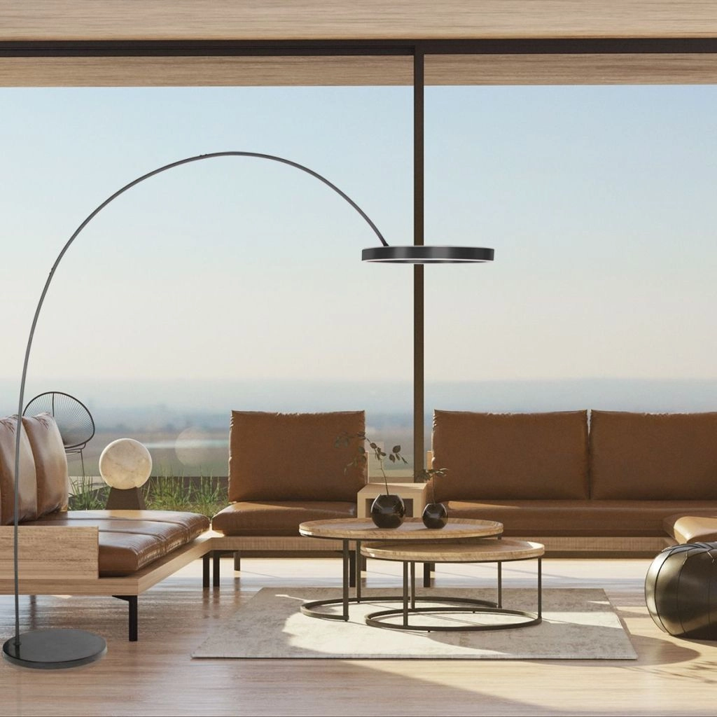 Modern arc lamp Luna-Arc Black Steinhauer 8712746180190