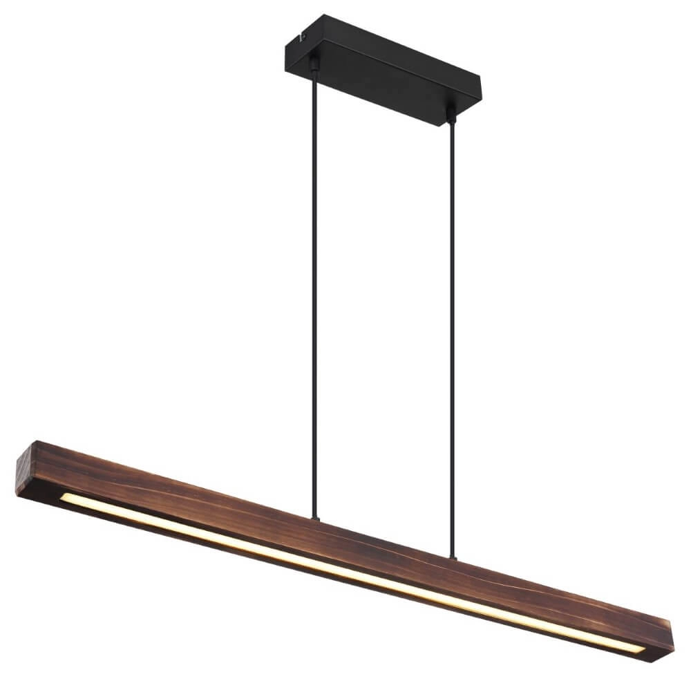 Wooden pendant lamp Tibeon 70cm