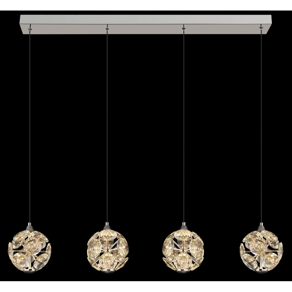 4-light pendant lamp Virina chrome Globo 9007371481255