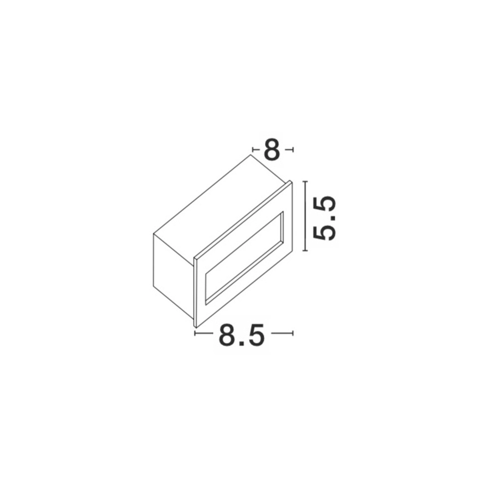 Recessed light Krypton grey 8.5cm Lyora 5212017409379