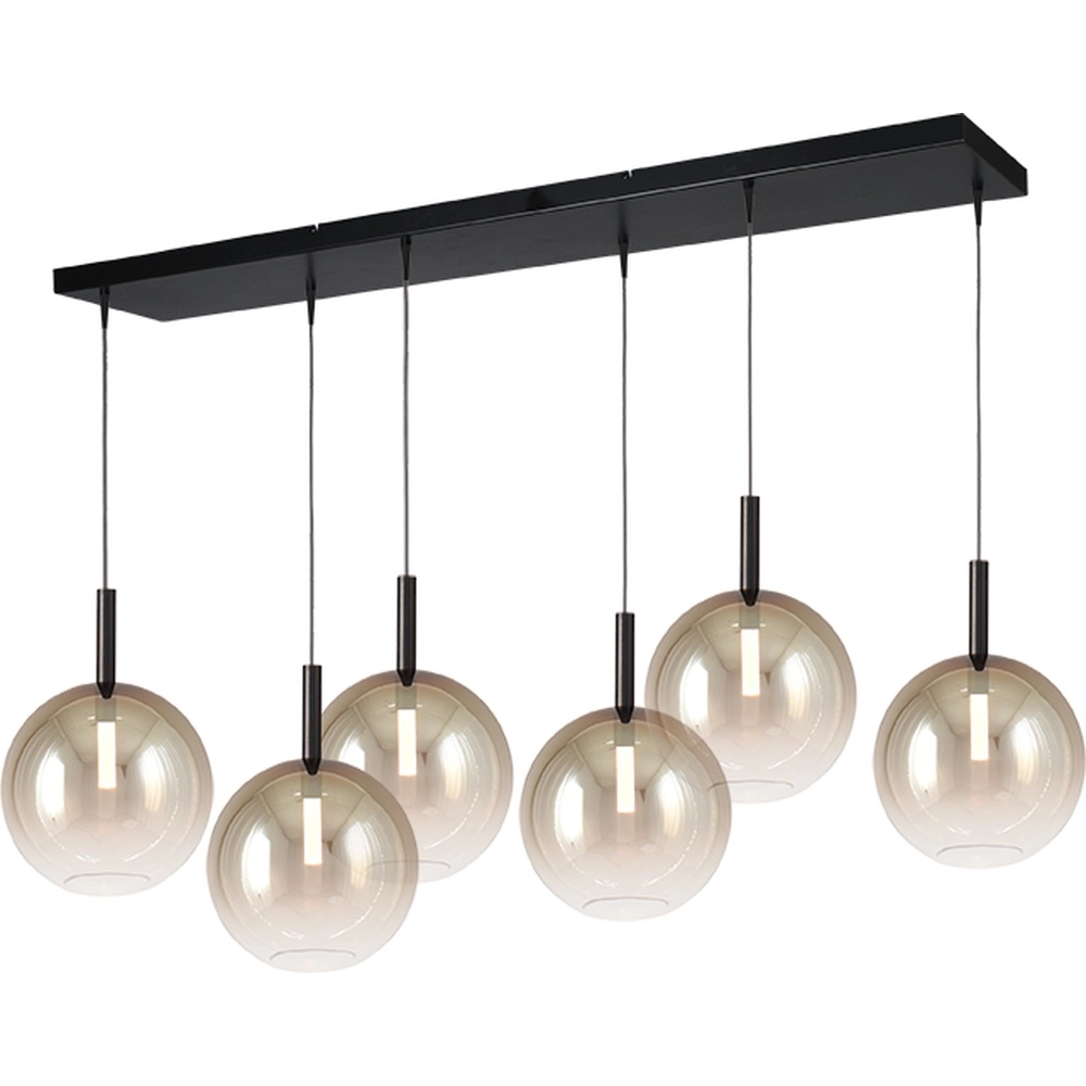 6L pendant lamp Ø24cm Lido Ball with gold-fading glass