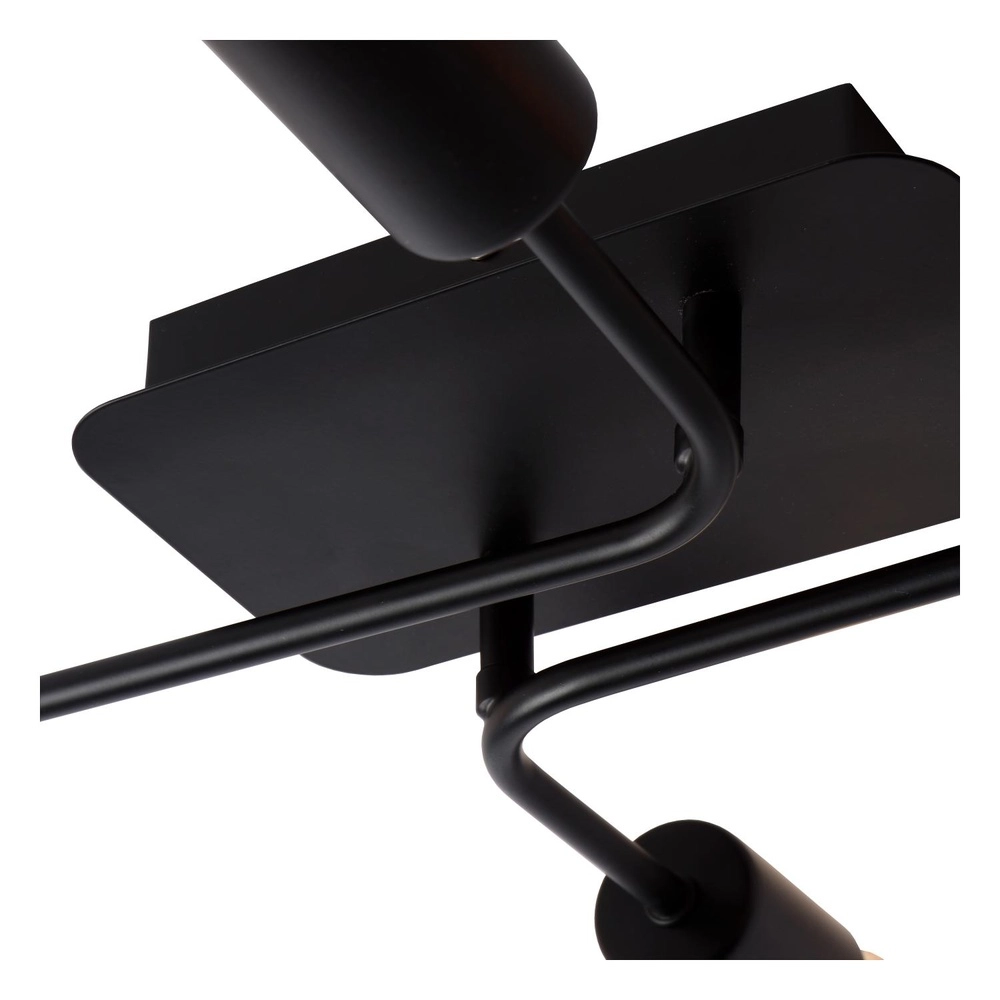 Ceiling lamp Lester 4-light black Lucide 5411212211026