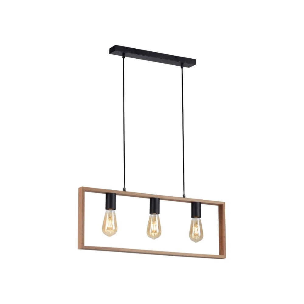 Country Pendant Lamp Franky 3-light Just Light 4043689966430