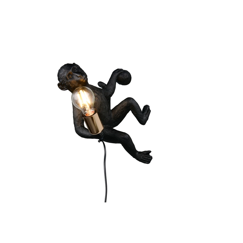 Wall lamp Louy monkey black Trio 4017807667943