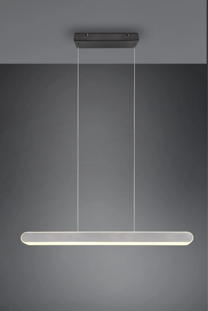 Hanging lamp Helios 130cm gray Trio 4017807577822