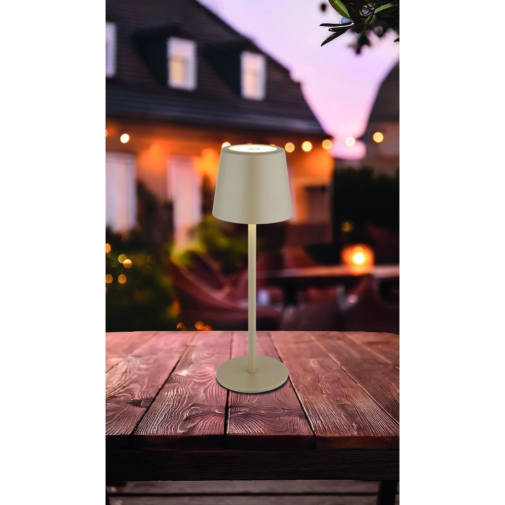 Modern table lamp Vancouver Sand Brown Rechargeable Globo 9007371525478