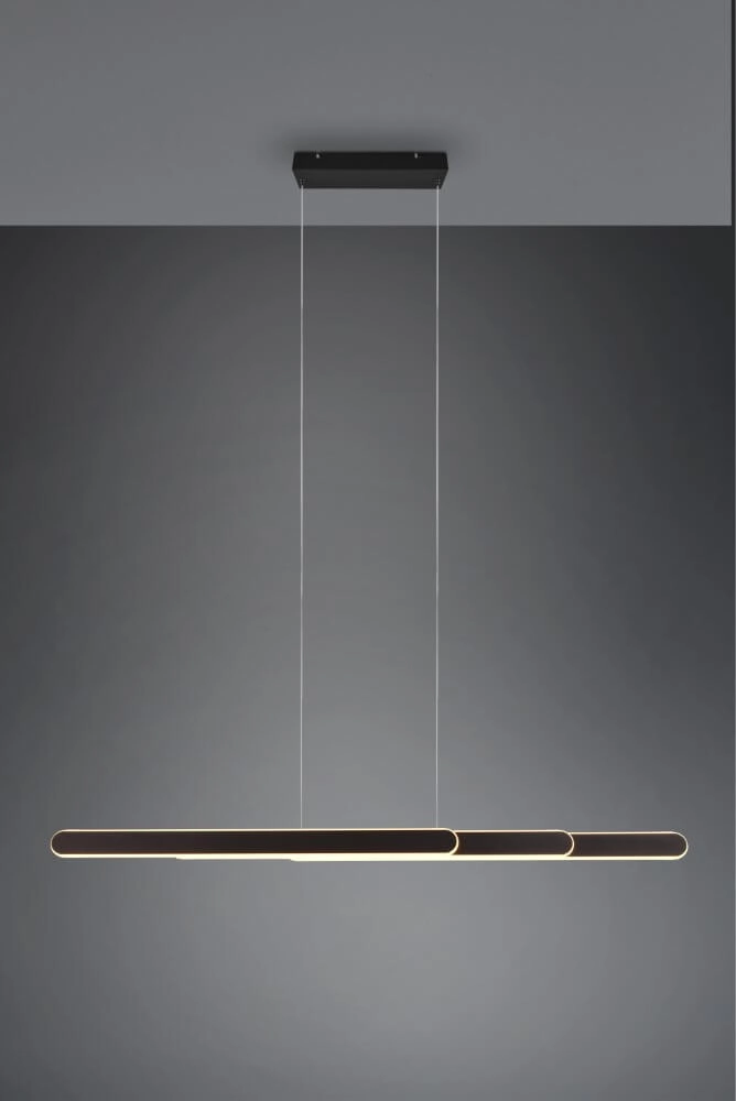 Hanging lamp Helios 130cm black Trio 4017807577839