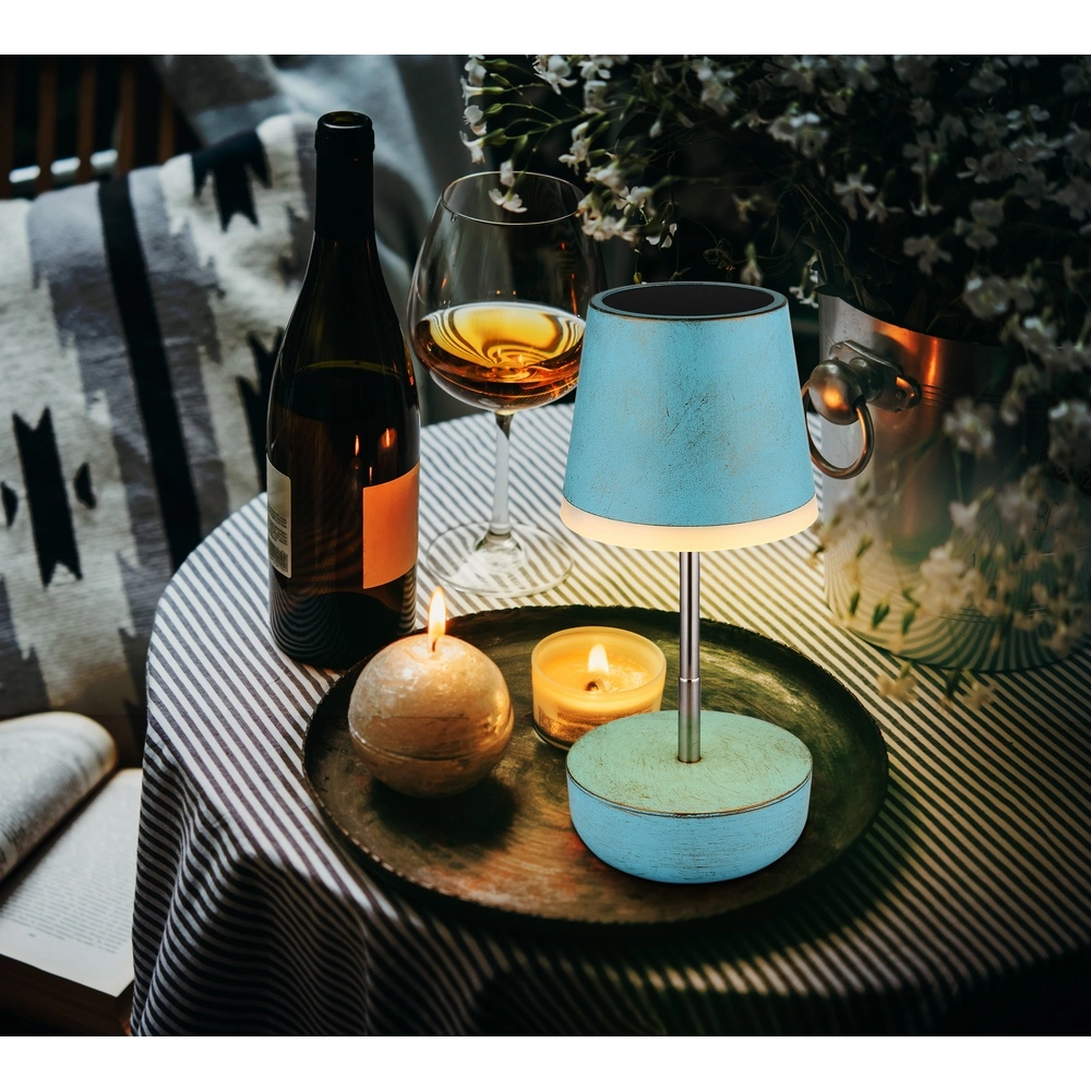 Solar table lamp Felina blue Globo 9007371519507
