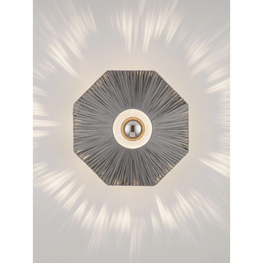 Wall lamp Elvio grey Ø 30cm Lyora 5212017493866