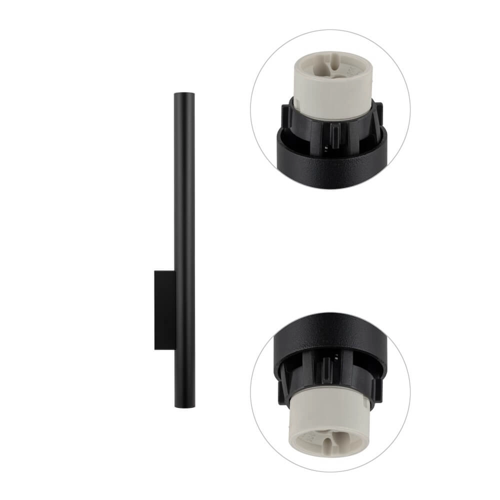 Black long wall spotlight Fourty  XL up & down Lyora 5903139107594