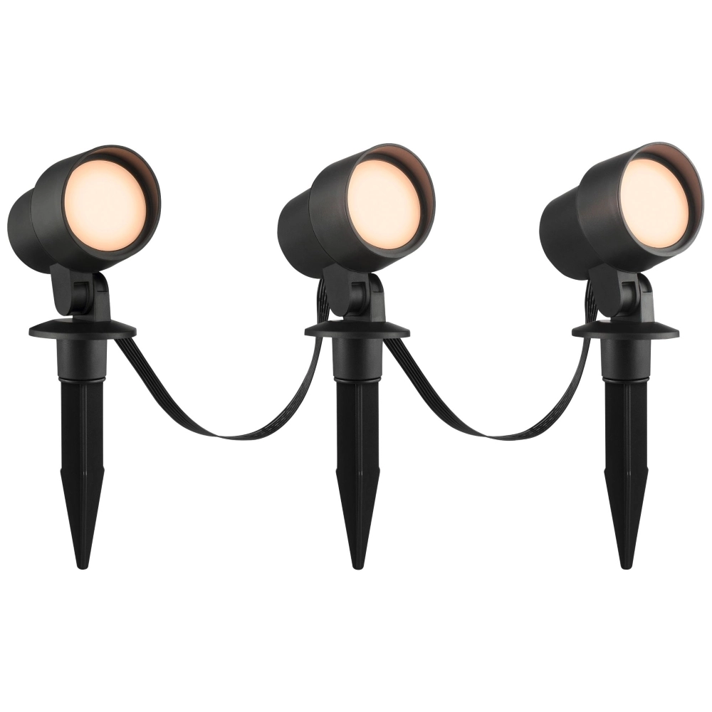 Smart spike light set Kamara RGB - 3 pieces - 3 meter cord and plug Brilliant 4004353453717