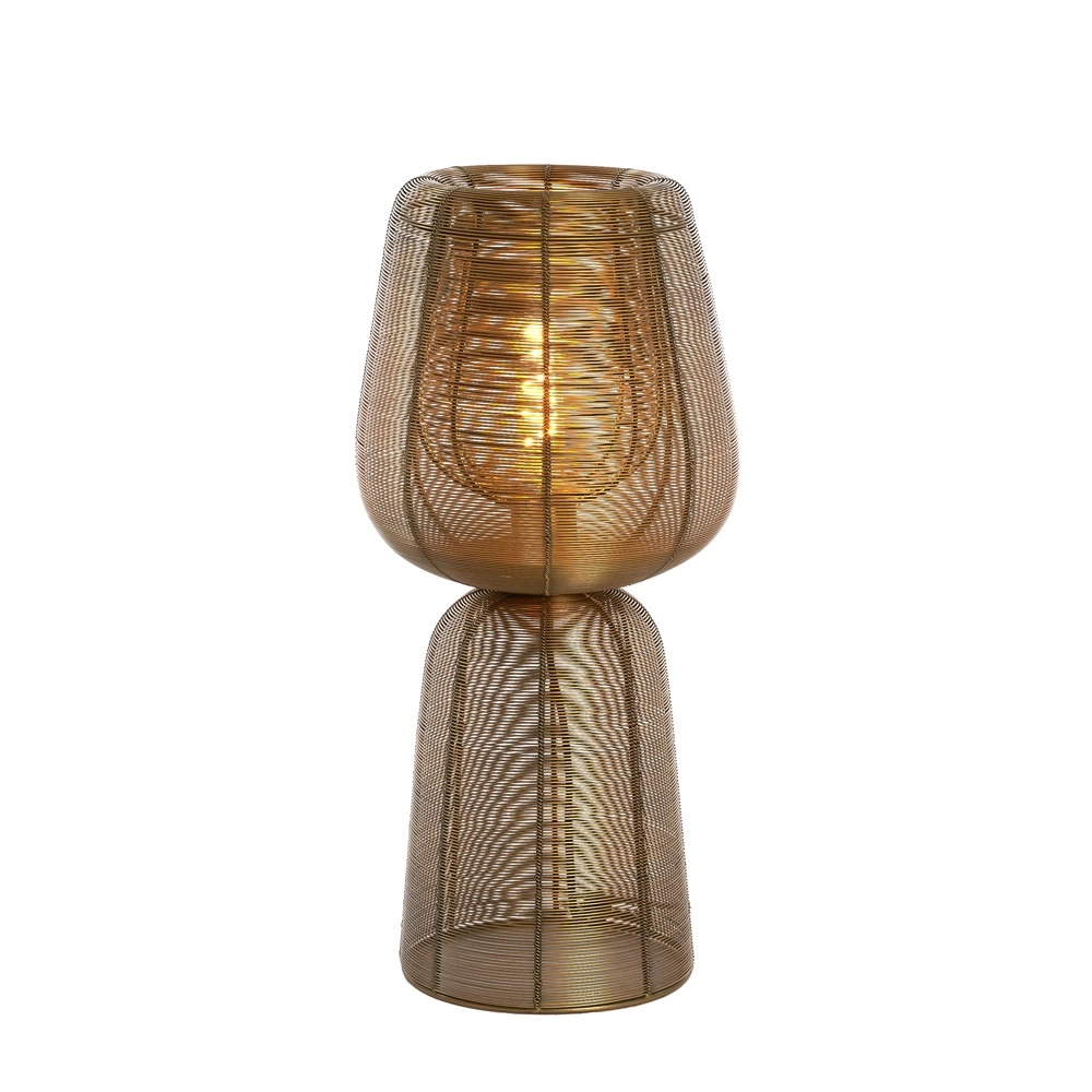 Table lamp Aboso copper bronze Ø 24cm Light & Living 8717807701581