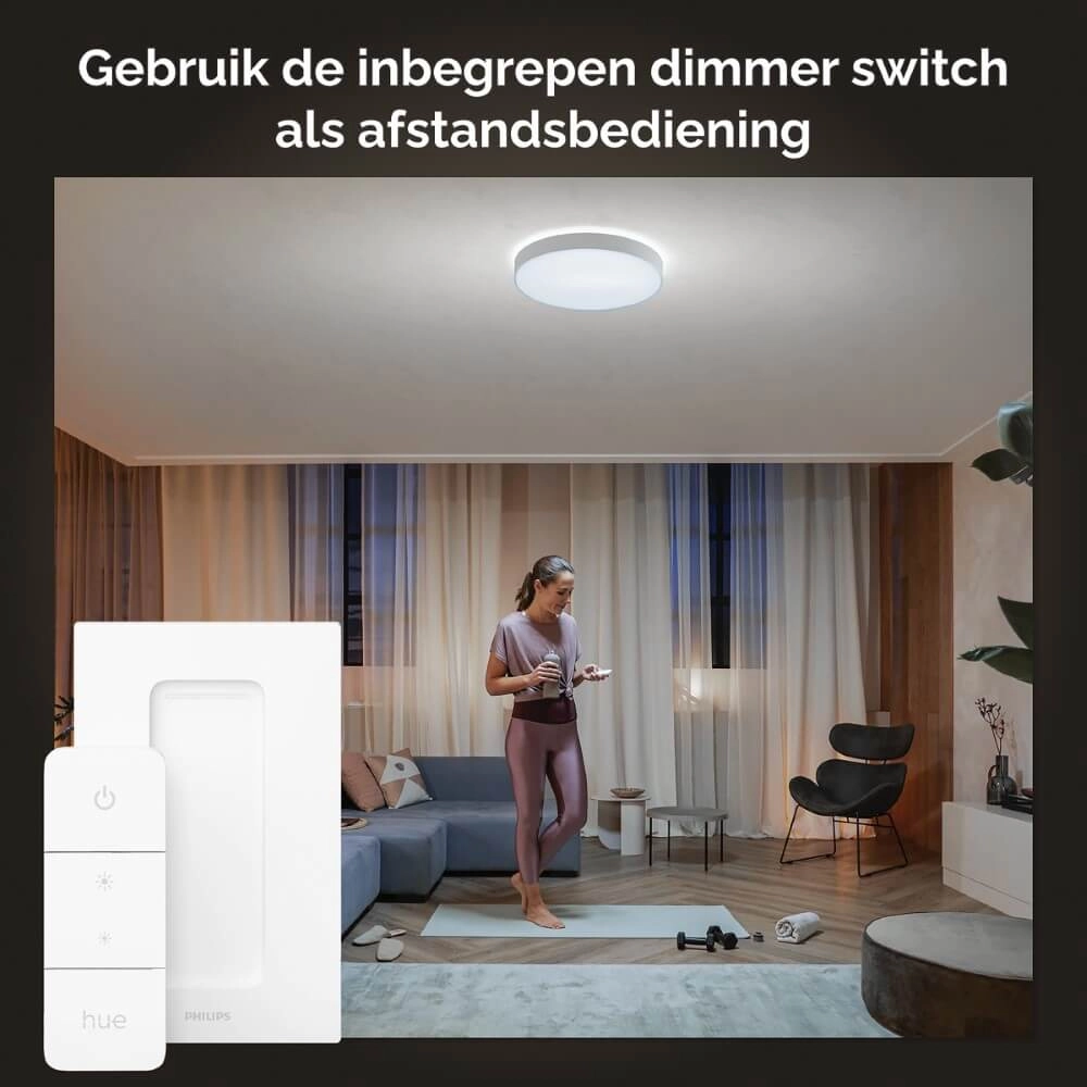 Ceiling light Hue Enrave L - White Ambiance Ø 42.5cm white Philips 8718696176450