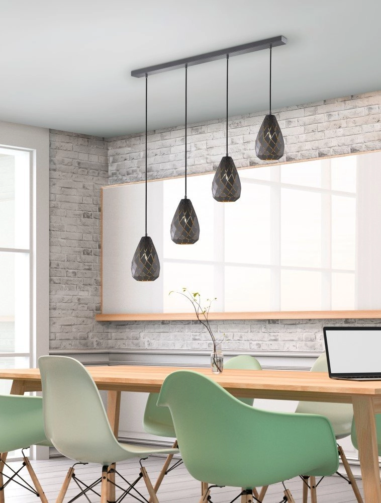 Dining room hanging lamp Onyx Trio 4017807390353