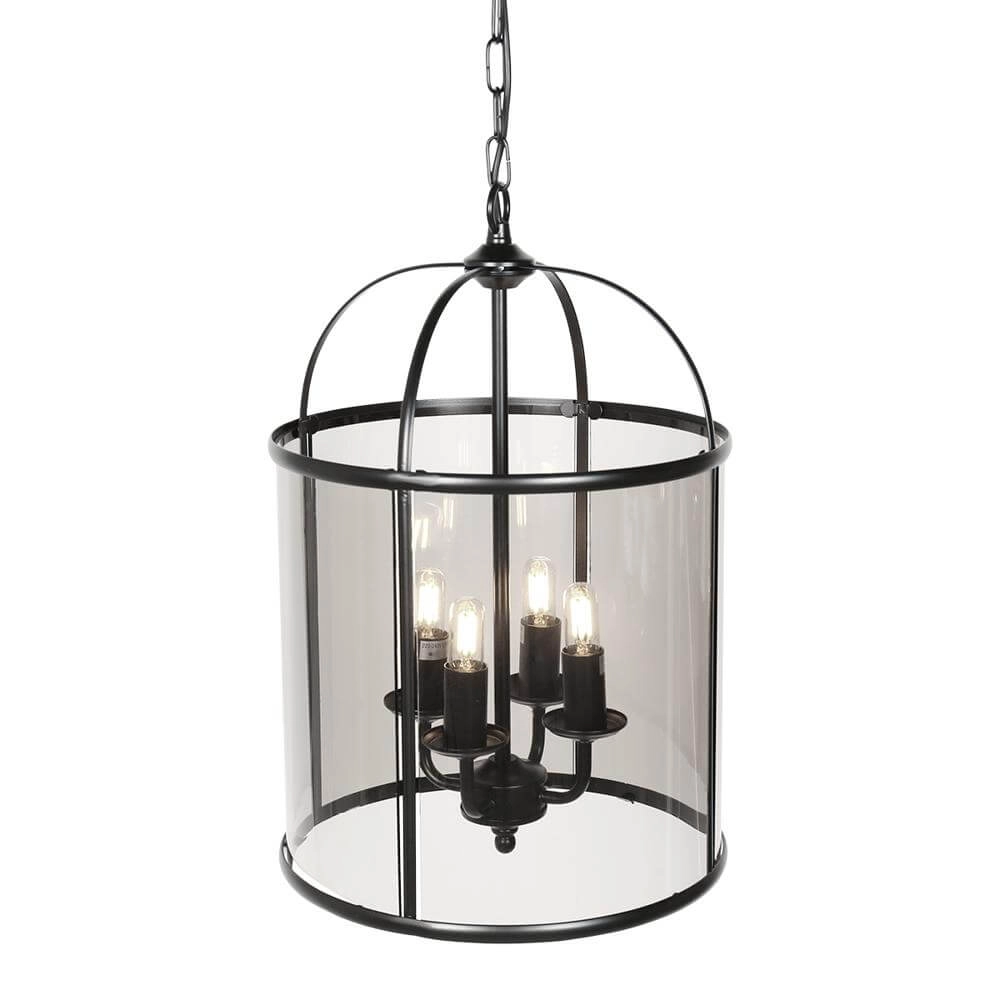 Classic pendant lamp Pimpernel black 4-lights Steinhauer 8712746174205