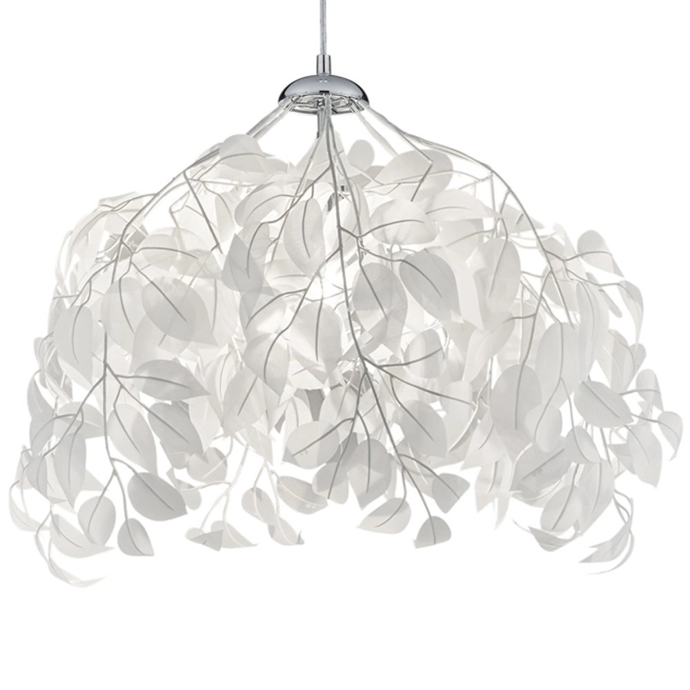 Pendant lamp Leavy 38cm gray shade Trio 4017807301984