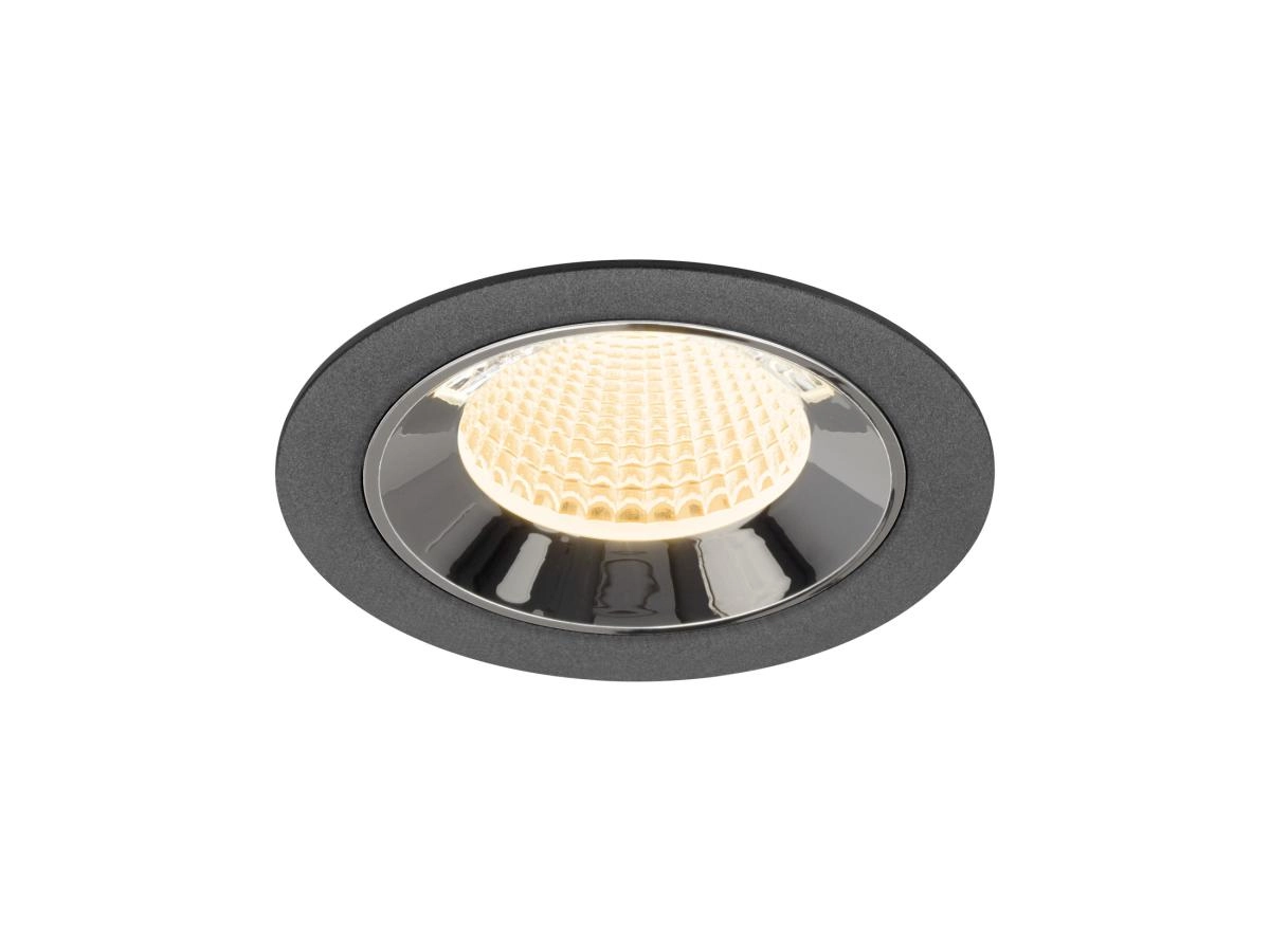 Recessed spotlight Numinos M black/chrome 2700K - 40deg