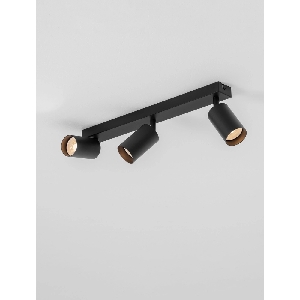 Ceiling spotlight Reig 3-light black Lyora 5212017477958