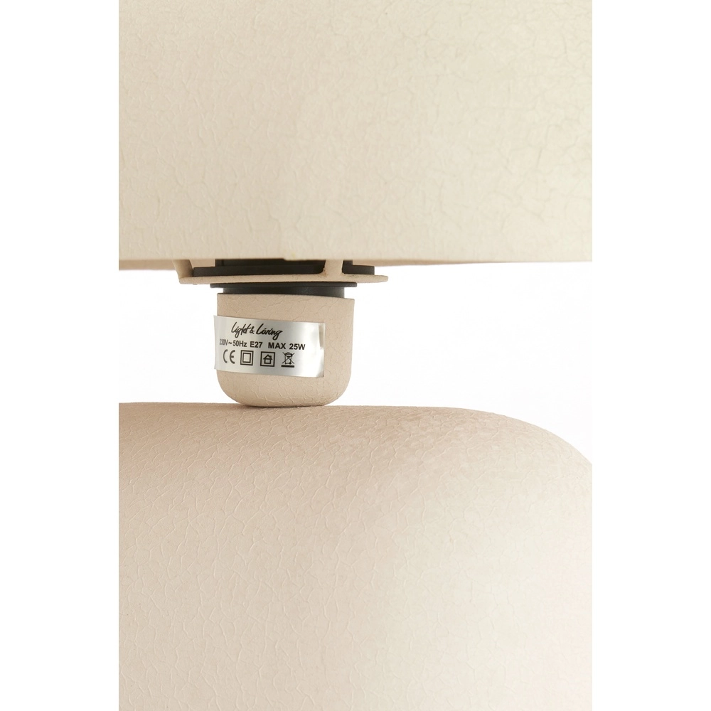 Table lamp Todd oval - matte cream Light & Living 8717807818883