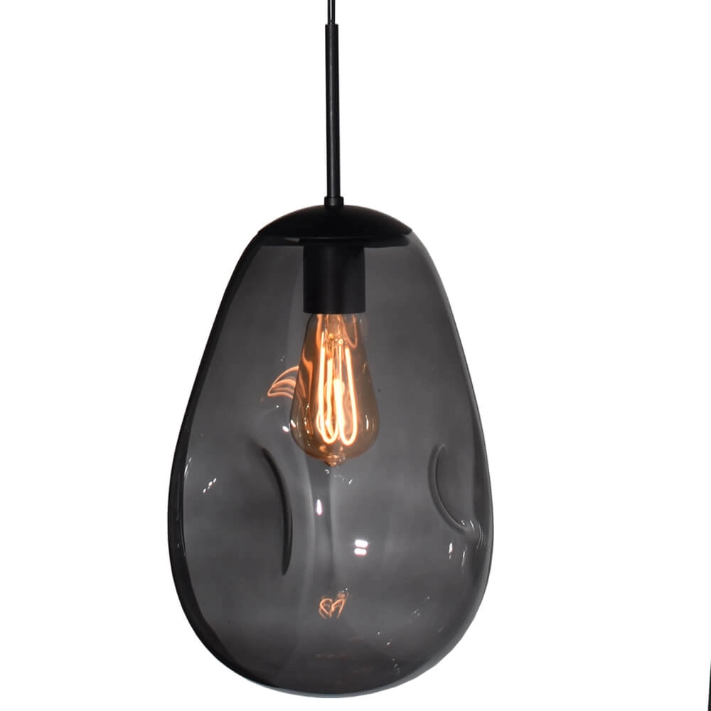 Hanging lamp Lava 4x smoke glass Ø 22.5cm Masterlight 8718121286099