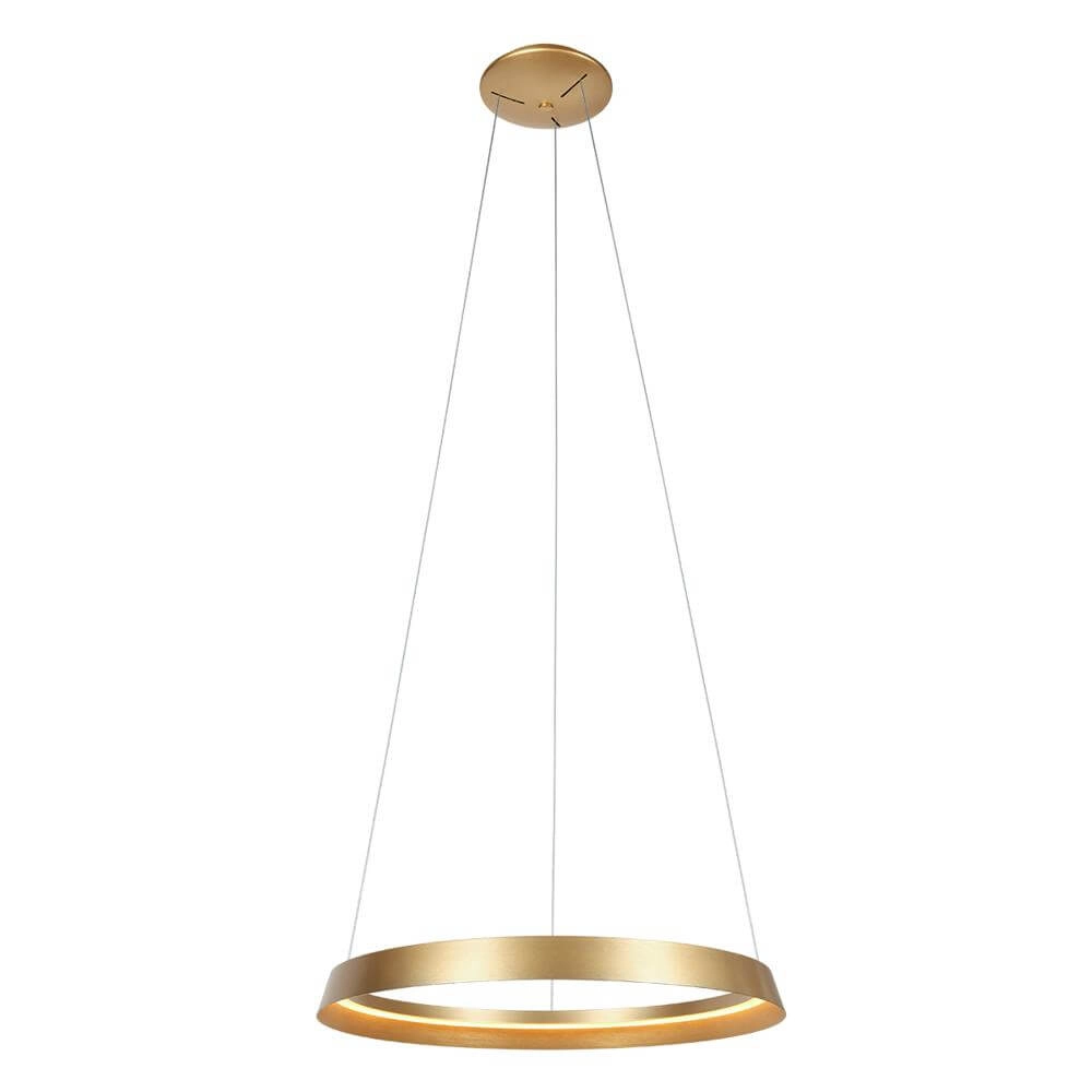 Sleek pendant lamp Ringlux gold Ø 60cm Steinhauer 8712746171969