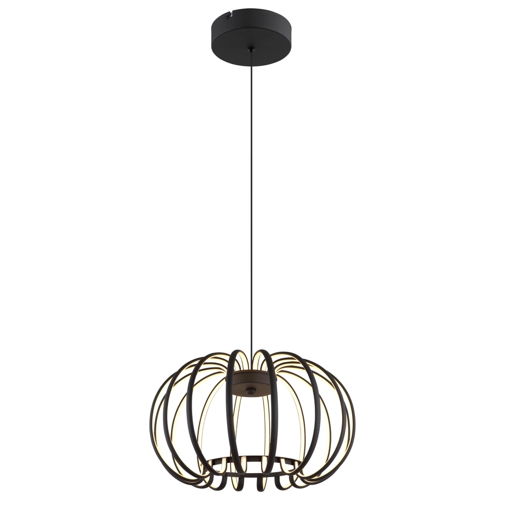 Black pendant lamp Ribbon Design