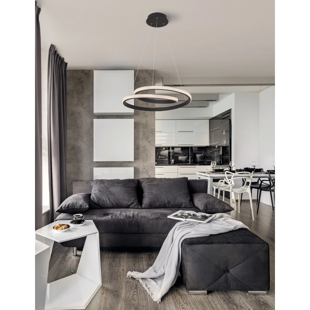 Design pendant lamp Grania black Ø 55cm Lyora 5212017429285