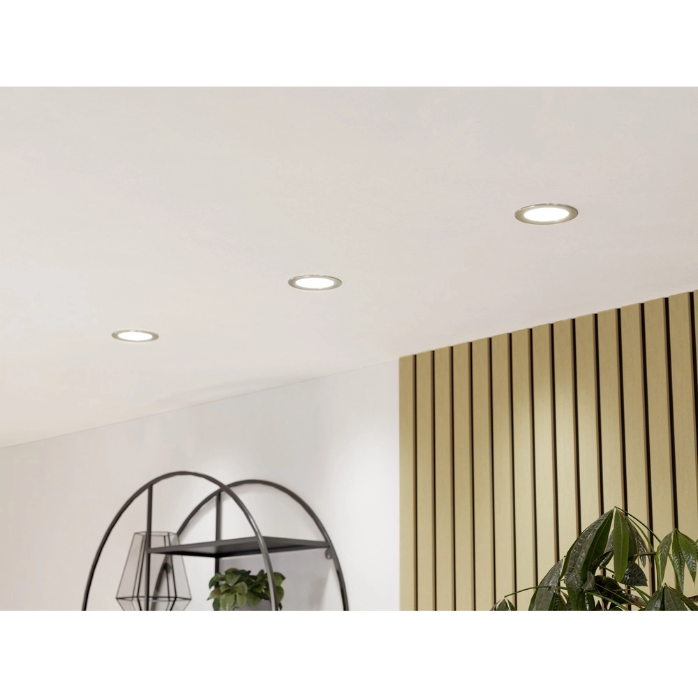 IP44 recessed lamp Fueva 6-Z Zigbee - stainless steel - Ø 12cm Eglo 9008606331031