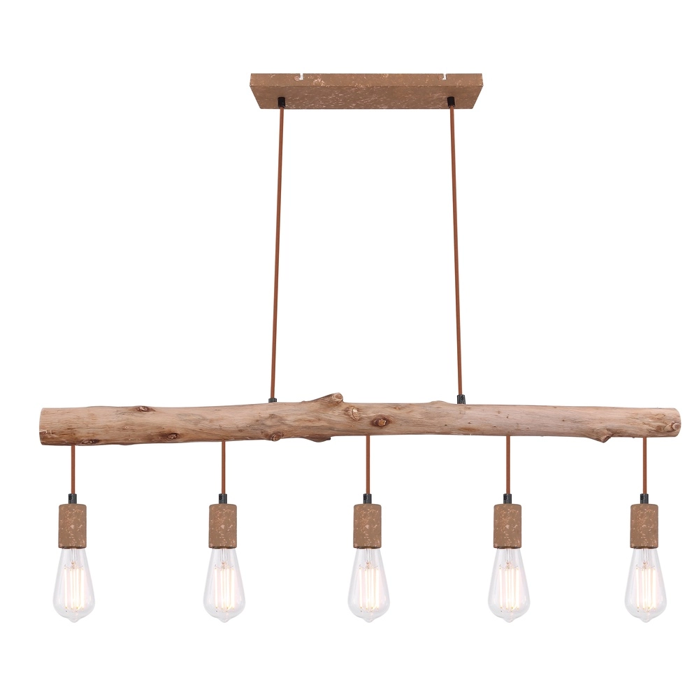 Dining room pendant lamp Jakob rust brown Globo 9007371389636
