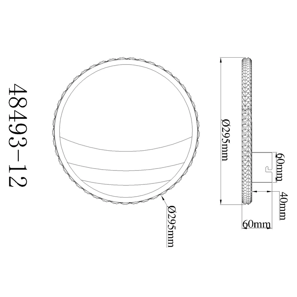 Unique ceiling lamp Constance black with gold Ø 29,5cm Globo 9007371569847