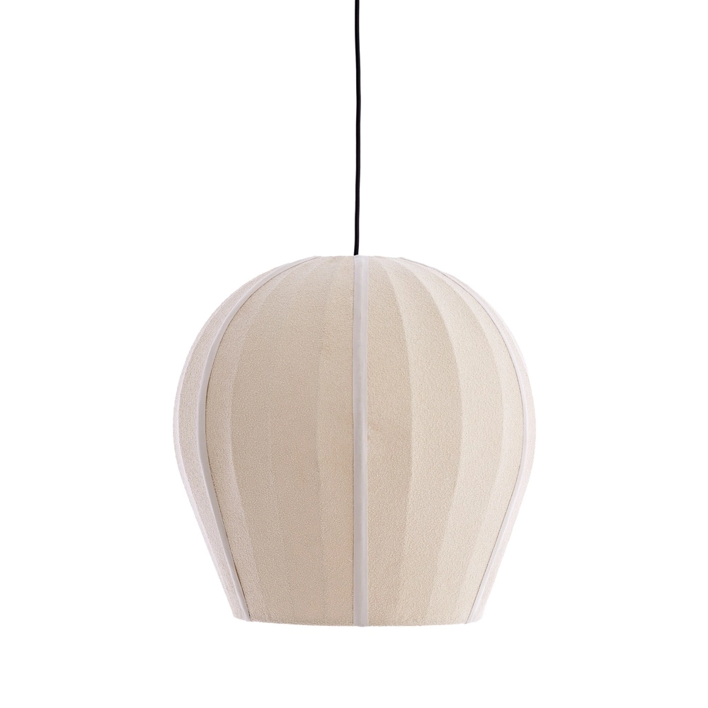 Bouclé pendant lamp Zagori Ø 44cm - sand