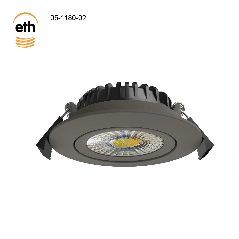 Led recessed spotlight Ronin IP44 - anodic brown