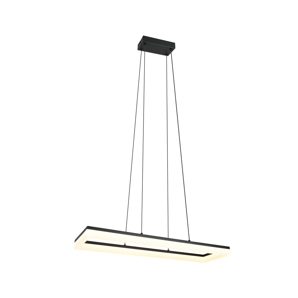 Sleek pendant lamp Camino black